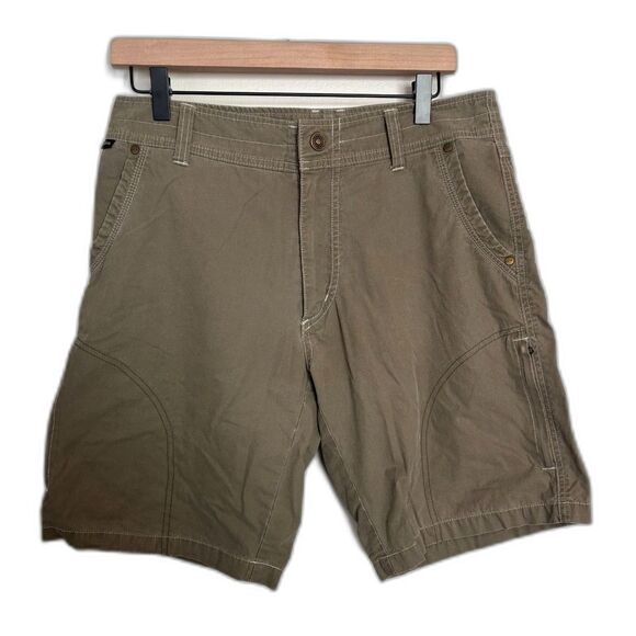 Men's Kuhl Green Cargo Shorts Size 32 - Picture 1 of 6